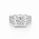 10.30 DEW Moissanite Ring in 925 Platinum Plated