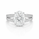 5.80 DEW Moissanite Ring in 925 Platinum Plated
