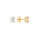 6.00 DEW Oval Shape Moissanite Solitaire Earring in 925 Yellow Gold Plated