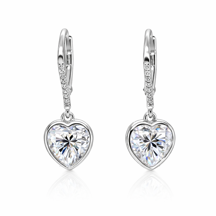Paige 3.95 DEW White Moissanite Dangle Earring