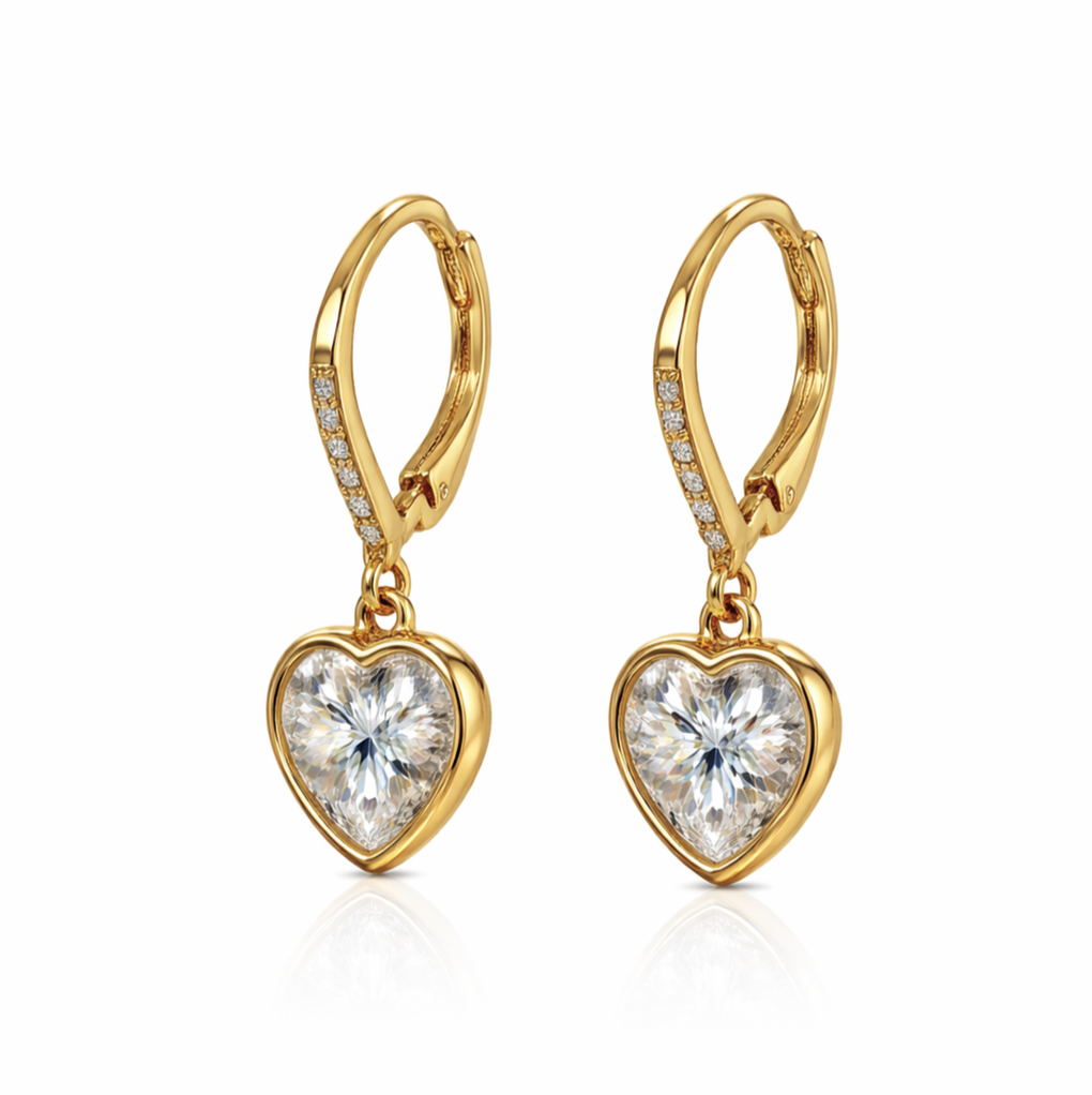 Paige 3.95 DEW White Moissanite Dangle Earring