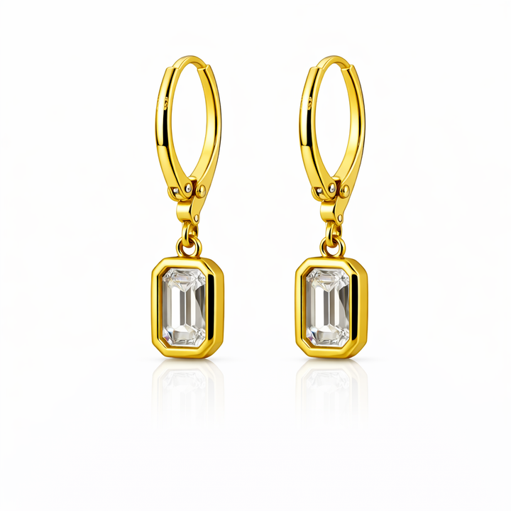 Paige 3.45 DEW White Moissanite Dangle Earring