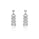 3.58 DEW Moissanite Hoop Earring in 925 Platinum Plated