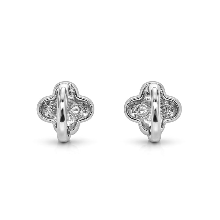 2.90 DEW Moissanite Earring in 925 Platinum Plated