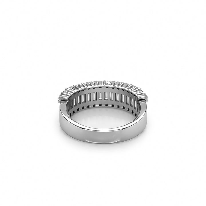 2.49 DEW Moissanite Ring in 925 Platinum Plated