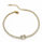 4.13 DEW Moissanite Tennis Bracelet in 925 Yellow Gold Plated