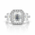 5.64 DEW Moissanite Ring in 925 Platinum Plated