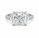 10.29 DEW Moissanite Ring in 925 Platinum Plated