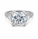 9.12 DEW Moissanite Ring in 925 Platinum Plated