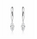 1.90 DEW Moissanite Earring in 925 Platinum Plated