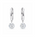 3.52 DEW Moissanite Earring in 925 Platinum Plated
