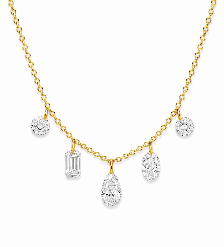 6.05 DEW Moissanite Bracelet in 925 Yellow Gold Plated