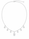 4.58 DEW Moissanite Necklace in 925 Platinum Plated
