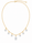 4.58 DEW Moissanite Necklace in 925 Yellow Gold Plated