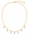 3.14 DEW Moissanite Necklace in 925 Yellow Gold Plated