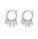 4.45 DEW Moissanite Earring in 925 Platinum Plated