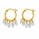 4.45 DEW Moissanite Earring in 925 Yellow Gold Plated