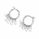 3.84 DEW Moissanite Earring in 925 Platinum Plated