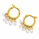 3.84 DEW Moissanite Earring in 925 Yellow Gold Plated