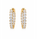 4.86 DEW Moissanite Earring in 925 Yellow Gold Plated