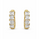 2.15 DEW Moissanite Earring in 925 Yellow Gold Plated