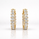 11.45 DEW Moissanite Earring in 925 Yellow Gold Plated