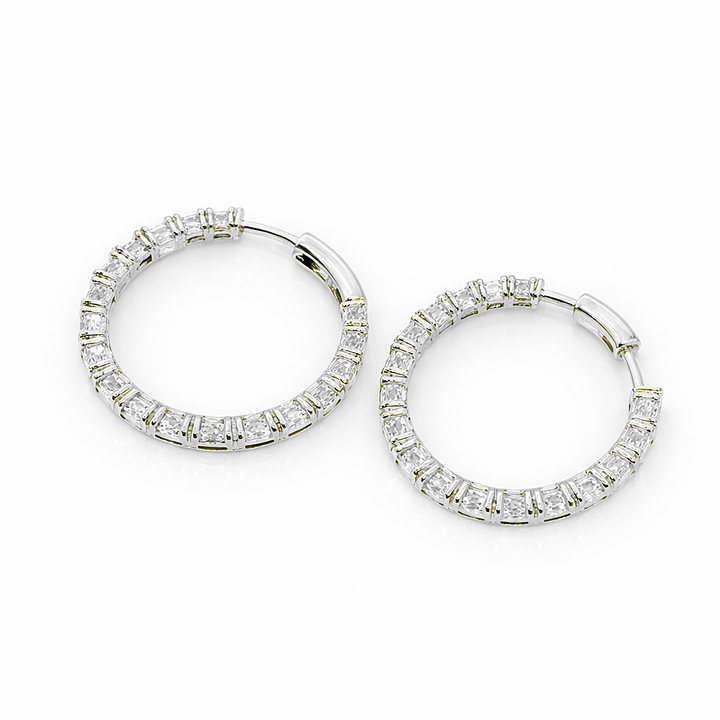 11.45 DEW Moissanite Earring in 925 Platinum Plated