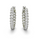 6.42 DEW Moissanite  Earring in 925 Platinum Plated