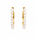 9.34 Cts Pearl Earring in 925 Yellow Gold Plated