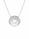 9.61 Cts Pearl and Moissanite Necklace in 925 Platinum Plated