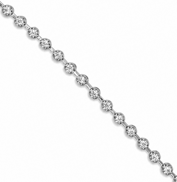 1.00 Ctw Lab Grown Diamond Bracelet in 925 Platinum Plated