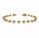 2.00 Ctw Lab Grown Diamond Bracelet in 925 Yellow Gold Plated