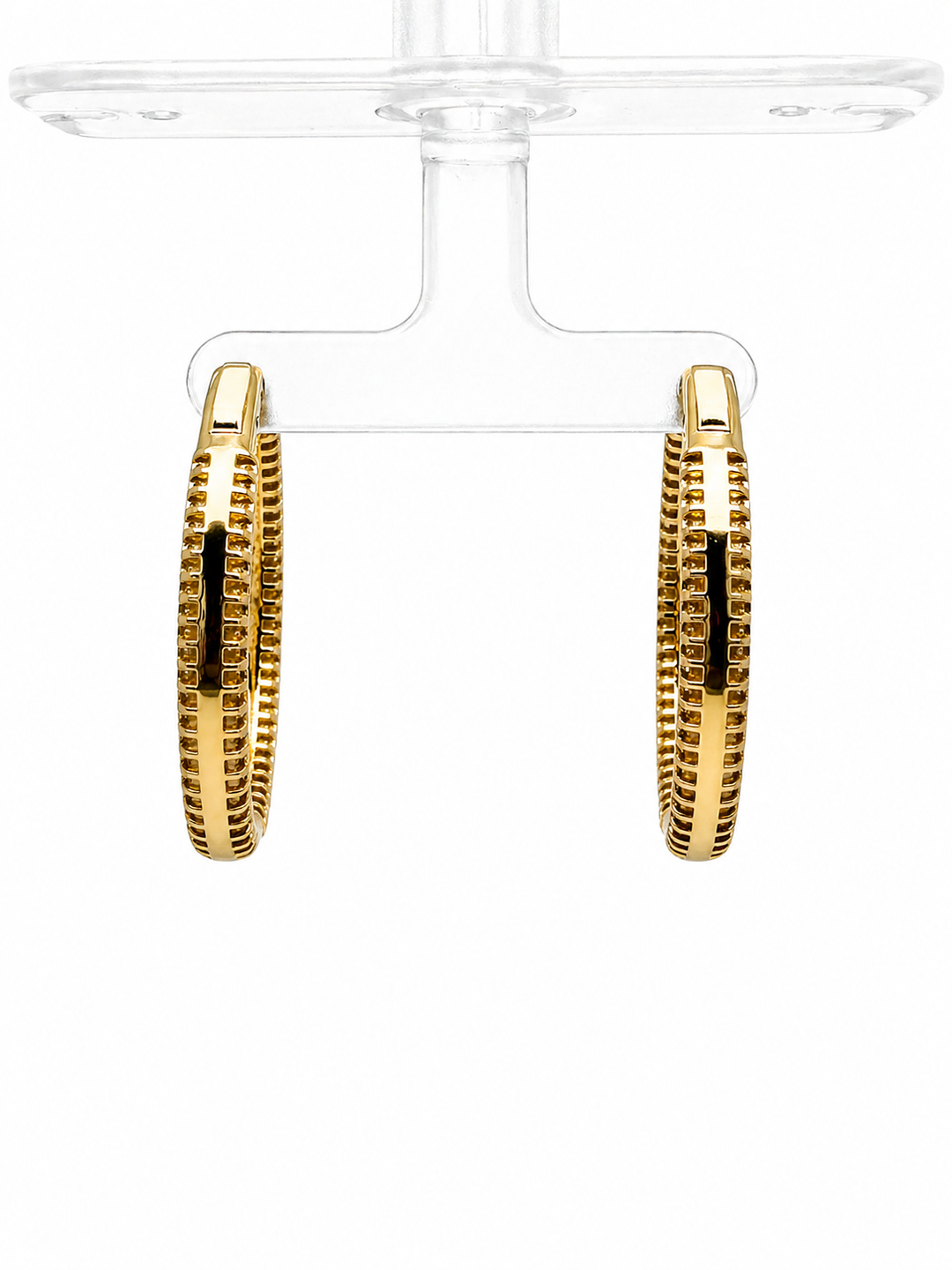 5.15 DEW Moissanite  Earring in 925 Yellow Gold Plated