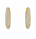 5.15 DEW Moissanite Hoop Earring in 925 Yellow Gold Plated