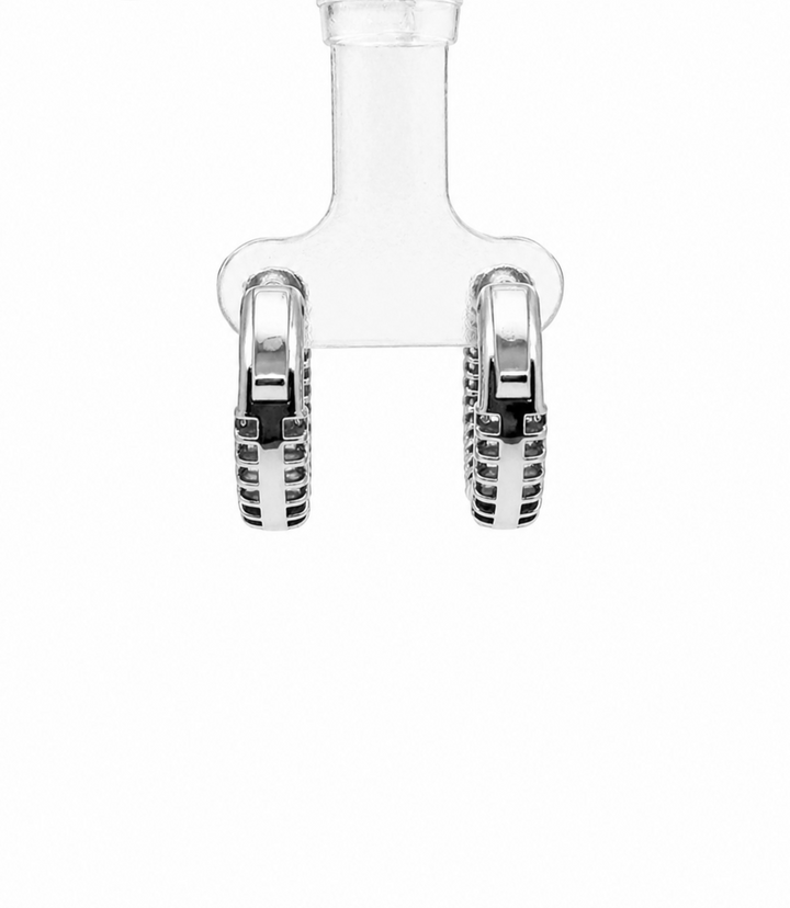 1.91 DEW Moissanite  Earring in 925 Platinum Plated
