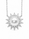 9.10 Cts Pearl and Moissanite Necklace in 925 Platinum Plated