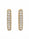 3.32 Ctw Lab Grown Diamond Earring in 925 Yellow Gold Plated