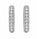 3.32 Ctw Lab Grown Diamond Earring in 925 Platinum Plated
