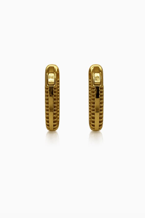 3.32 Ctw Lab Grown Diamond Earring in 925 Yellow Gold Plated