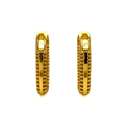 3.32 Ctw Lab Grown Diamond Earring in 925 Yellow Gold Plated
