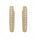 5.92 Ctw Lab Grown Diamond Earring in 925 Yellow Gold Plated