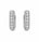 2.21 Ctw Lab Grown Diamond Earring in 925 Platinum Plated