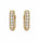2.21 Ctw Lab Grown Diamond Earring in 925 Yellow Gold Plated
