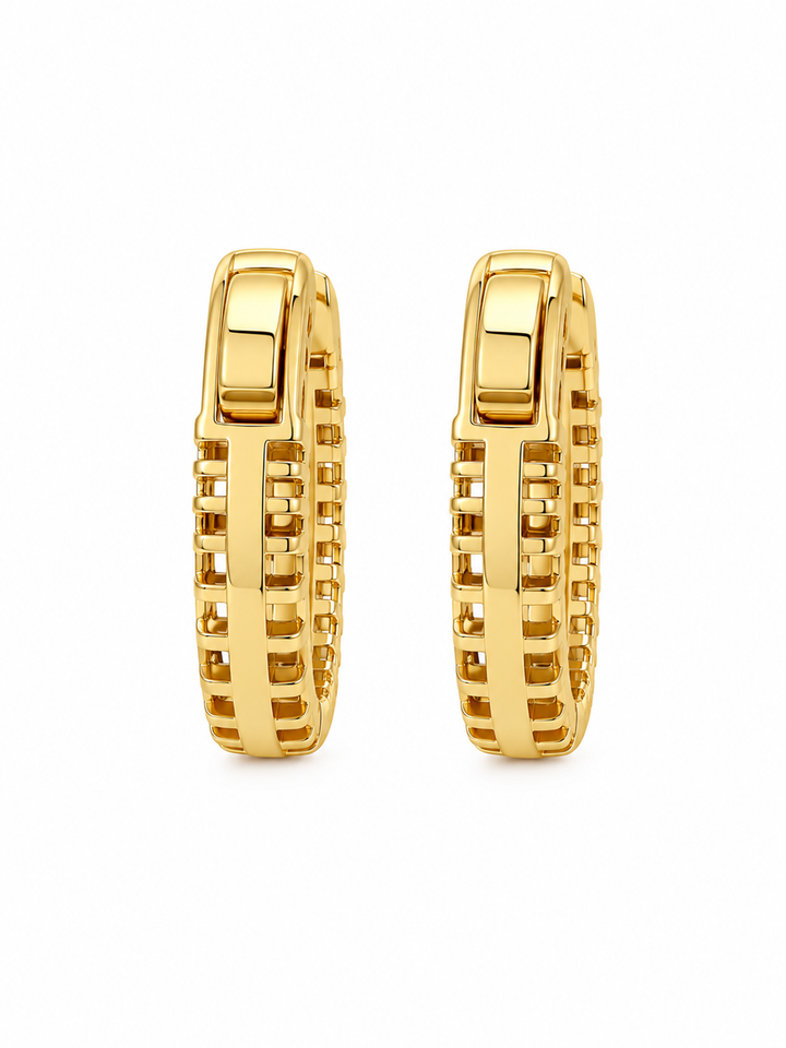 2.21 Ctw Lab Grown Diamond Earring in 925 Yellow Gold Plated