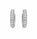 3.76 Ctw Lab Grown Diamond Earring in 925 Platinum Plated