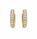 3.76 Ctw Lab Grown Diamond Earring in 925 Yellow Gold Plated