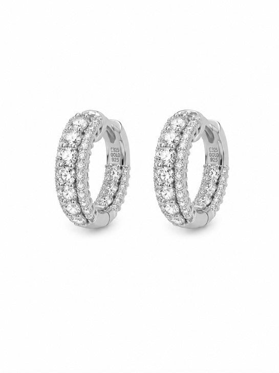 2.20 Ctw Lab Grown Diamond Earring in 925 Platinum Plated