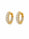 2.20 Ctw Lab Grown Diamond Earring in 925 Yellow Gold Plated
