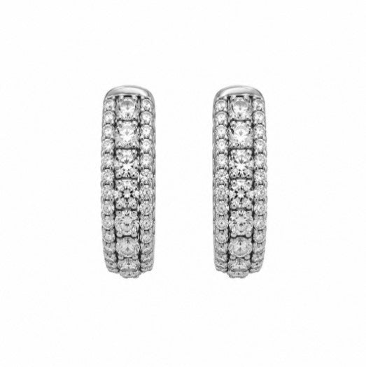 2.20 Ctw Lab Grown Diamond Earring in 925 Platinum Plated