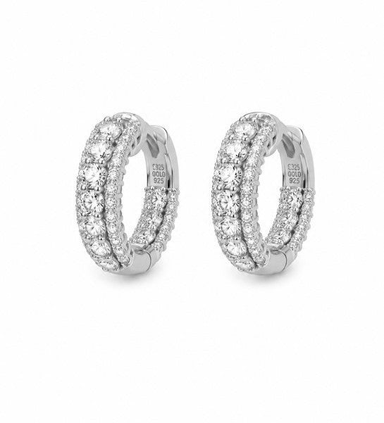 2.20 Ctw Lab Grown Diamond Earring in 925 Platinum Plated